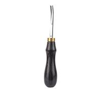 Leathercraft Edge Beveler Outil de découpe Poignée en acier de haute qualité Poignées confortables Bords inclinés en cuir Épaisseur du grattoir faisant des têtes de cordon de serrage Acier Sandalwood