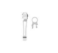 Leatherman Anneau de cordon et clip de poche amovible - Compatible avec les modelès Charge, Surge und Wave - Couleur argent