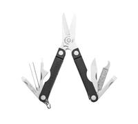 Leatherman Micra, Jet Black | Outil Multifonction en Acier Inoxydable avec Ciseaux et 9 Outils