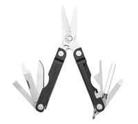 Leatherman Micra - Outil Multifonction en Acier Inoxydable avec Ciseaux et 9 Outils - Jet Black