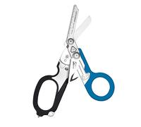 Leatherman Raptor Rescue - Ciseaux Pliants d'Intervention d'Urgence avec Coupe-sangle et Brise-Verre - Noir/Bleu, avec Étui Utilitaire