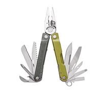 Leatherman Rebar Outil Multifonction - 17 Outils pour le Bricolage et le Camping - Acier Inoxydable, Mossy Slate