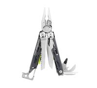 Leatherman Signal - Pince multifonctions conçue pour líaventure, avec 19 outils dont un allume-feu, une scie et bien plus; fabriqué aux Etats-Unis, couleur gris acier, étui en nylon inclus