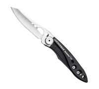 Leatherman Skeletool KB - Couteau de poche multifonctions avec lame en acier inox HC420 et décapsuleur intégré, compact et léger, fabriqué aux Etats-Unis, couleur noir