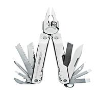 Leatherman Super Tool 300 - Pince multifonctions 19 outils avec coupe-fils remplaçables, lames extra longues et bien plus encore ; fabriqué aux Etats-Unis, couleur gris, étui en nylon inclus