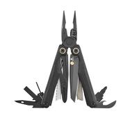 Leatherman Wave Alpha Outil Multifonction - 16-en-1 avec Lame Principale MagnaCut, Ergonomie Améliorée, Plus Grands Ciseaux et Poignées avec Plaques en G10 à Texture Topographique - Obsidienne