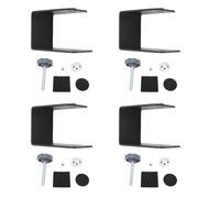 Leatikall 4 abrazaderas de instalación frontal de cajón, abrazadera universal en C resistente para carpintería, instalación de puertas y herramientas de gabinete