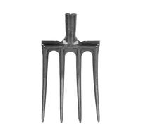 Leatikall Fourche à Creuser, Outil De Fourche De Jardin Robuste en Acier à Haute Teneur en Carbone Fourches Bêcher pour Fermes Ou Ranchs (4 Tine)