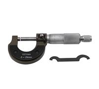 Leatikall Micromètre Guage, Micromètre Extérieur Epaisseurmètre 0-25mm Mesure Plage Outil Machiniste