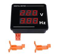 Leatikall Tension Fréquencemètre, Numérique Ac Voltmètre Fréquence Mètre Testeur Jauges Montage Sur Panneau Affichage LED Tension Volt 50-500v 10.0-99.9hz