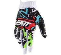 Leatt 1.5 GripR Zebra Gants de motocross, Noir/Blanc/Rouge/Bleu, Taille XL