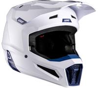 Leatt 2.5 Solid V26, casque de motocross M Blanc/Bleu Foncé Blanc/Bleu Foncé