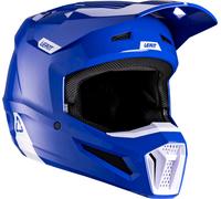 Leatt 2.5 Solid V26, casque de motocross S Bleu/Blanc Bleu/Blanc
