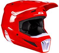 Leatt 2.5 Solid V26, casque de motocross S Rouge/Blanc Rouge/Blanc