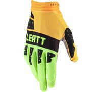 Leatt 2.5 X-Flow Contrast Gants de motocross, noir/vert/jaune, Taille S