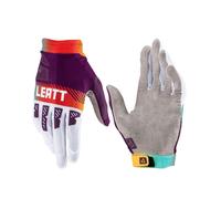 Leatt 2.5 X-Flow Contrast Gants de motocross, blanc-pourpre, taille 2XL pour homme