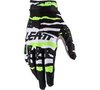 Leatt 2.5 X-Flow Tiger Gants de motocross, Noir/Blanc/Néon jaune, Taille 2XL