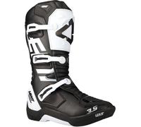 Leatt 3.5 Bottes de motocross, Noir/Blanc, Taille 40,5