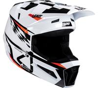 Leatt 3.5 Junior V25, casque de motocross pour jeunes M Blanc/Noir/Rouge Blanc/Noir/Rouge