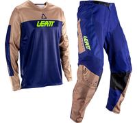 Leatt 3.5 Ride Kit V26, ensemble jersey/pantalon textile S Bleu Foncé/Marron Clair Bleu Foncé/Marron Clair