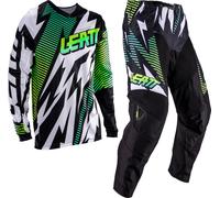 Leatt 3.5 Ride Kit V26 Storm, ensemble jersey/pantalon textile XL Blanc/Noir/Jaune Néon/Vert Blanc/Noir/Jaune Néon/Vert