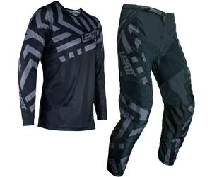 Leatt 3.5 Stealt, ensemble jersey/pantalon textile enfants M Noir/Gris Noir/Gris