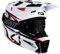 Leatt 3.5 White, casque de motocross S Blanc/Noir/Rouge Blanc/Noir/Rouge