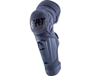 Leatt 3DF Hybrid EXT Motocross Genou / Protège-tibia, bleu foncé, Taille XXL
