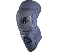 Leatt 3DF Hybrid Protecteurs de genoux de motocross, Gris/bleu, Taille XXL