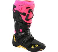 Leatt 4.5 Bottes motocross, noir-rose, taille 44 45 pour homme