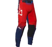 Leatt 4.5 Junior V26, pantalon textile pour jeunes S Rouge/Bleu Foncé/Bleu Rouge/Bleu Foncé/Bleu