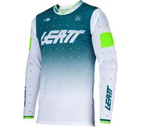 Leatt 4.5 Lite Gradient 2024 Maillot de motocross, blanc-vert, taille S pour homme