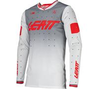Leatt 4.5 Lite Gradient 2024 Maillot de motocross, Gris/Rouge, Taille S