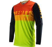 Leatt 4.5 Lite Maillot de motocross, vert-orange, taille S pour homme