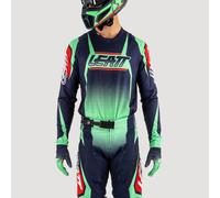 Leatt 4.5 Lite Venom 2025 Maillot de motocross, rouge-vert-bleu, taille M pour homme