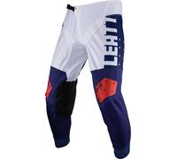 Leatt 4.5 Lite Pantalon de motocross, blanc-rouge-bleu, taille S pour homme