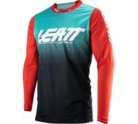 Leatt 4.5 X-Flow 2023 Maillot de motocross, Rouge/Noir/Bleu, Taille M