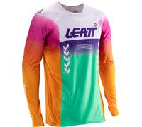 Leatt Maillot moto 5.5 UltraWeld V26 Pinata manches longues M Orange/Blanc/Mauve/Turquoise