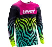 Leatt Maillot motocross 5.5 UltraWeld V26 Tiger Fuchsia/Noir/Jaune Néon/Turquoise M Homme