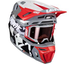 Leatt 8.5 S24 Forge, casque à croix M Gris/Rouge/Blanc/Noir Gris/Rouge/Blanc/Noir