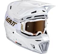 Leatt 8.5 V25, casque de motocross L Blanc/Gris Blanc/Gris