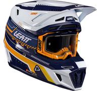 Leatt 8.5 V26, casque de motocross XL Bleu Foncé/Blanc/Orange Bleu Foncé/Blanc/Orange