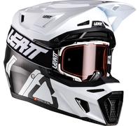 Leatt 9.5 Carbon V26, casque de motocross M Carbone/Noir/Blanc Carbone/Noir/Blanc