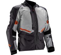 Leatt ADV Flowtour 5.5 Veste textile de moto imperméable, Gris clair/gris foncé, Taille 3XL