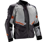 Leatt Veste textile imperméable Adventure FlowTour 5.5 M Gris clair/gris foncé/orange