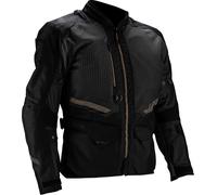 Leatt Veste Adventure FlowTour 5.5 textile imperméable S Noir/Gris Foncé/Or