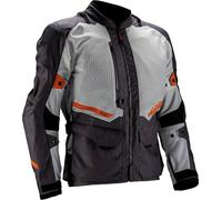 Leatt ADV FlowTour 5.5, veste textile imperméable 3XL Gris Clair/Gris Foncé/Orange Gris Clair/Gris Foncé/Orange