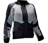 Leatt ADV FlowTour 5.5, veste textile imperméable pour femmes S Noir/Gris Clair/Turquoise Noir/Gris Clair/Turquoise