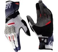 Leatt ADV Hydradri 5.5 Gants de moto imperméables, Blanc/Bleu/Rouge, Taille 3XL