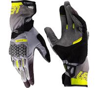 Leatt ADV Hydradri 5.5 Gants de moto imperméables, noir/gris/jaune, Taille S